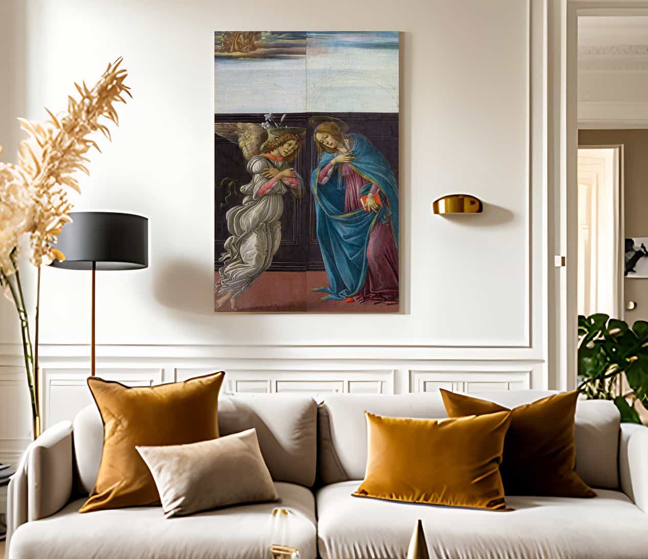 Annunciation By Sandro Botticelli Fine Art Print