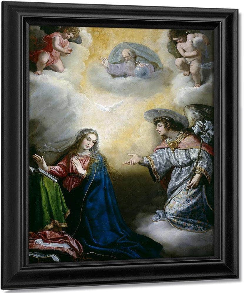Annunciation  By Vincenzo Carducci Fine Art Print