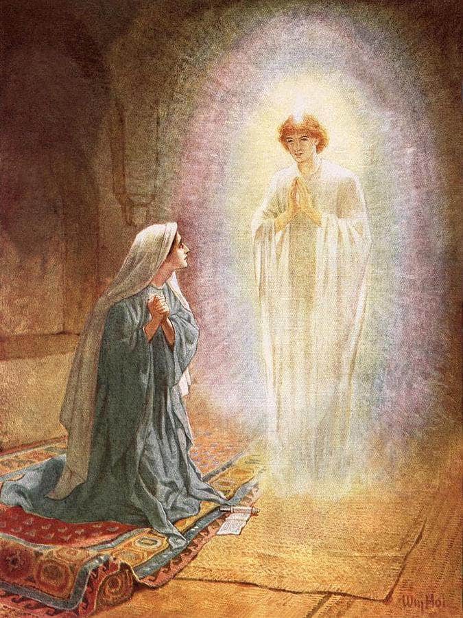 Annunciation By William Brassey Hole Fine Art Print