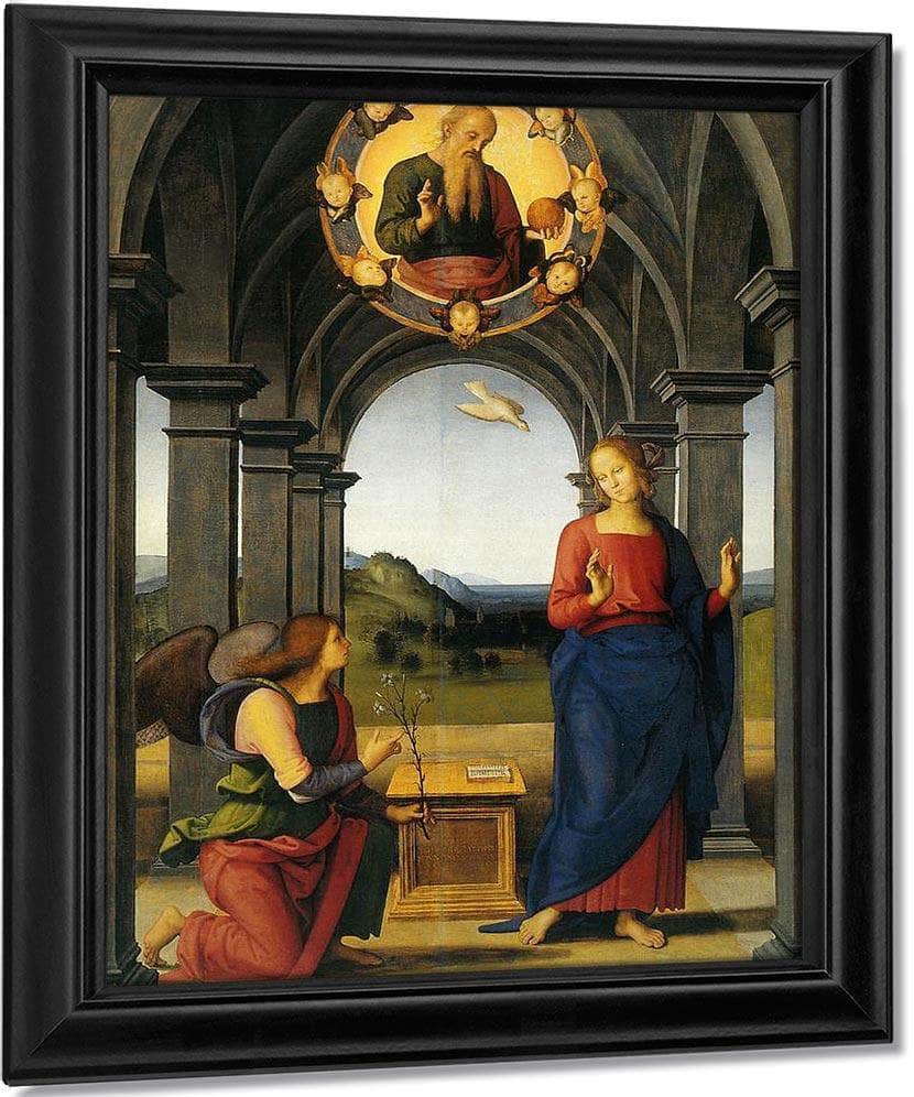 Annunciation Of Fano By Pietro Perugino Fine Art Print