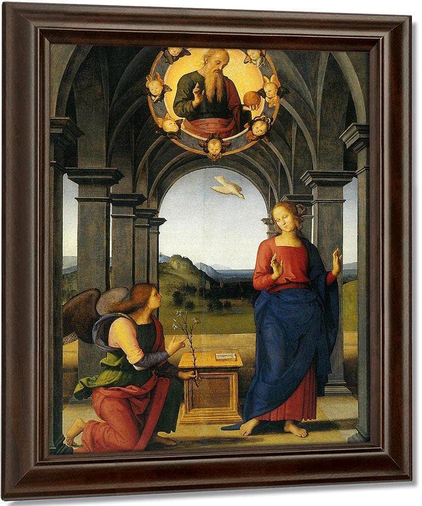 Annunciation Of Fano By Pietro Perugino Fine Art Print