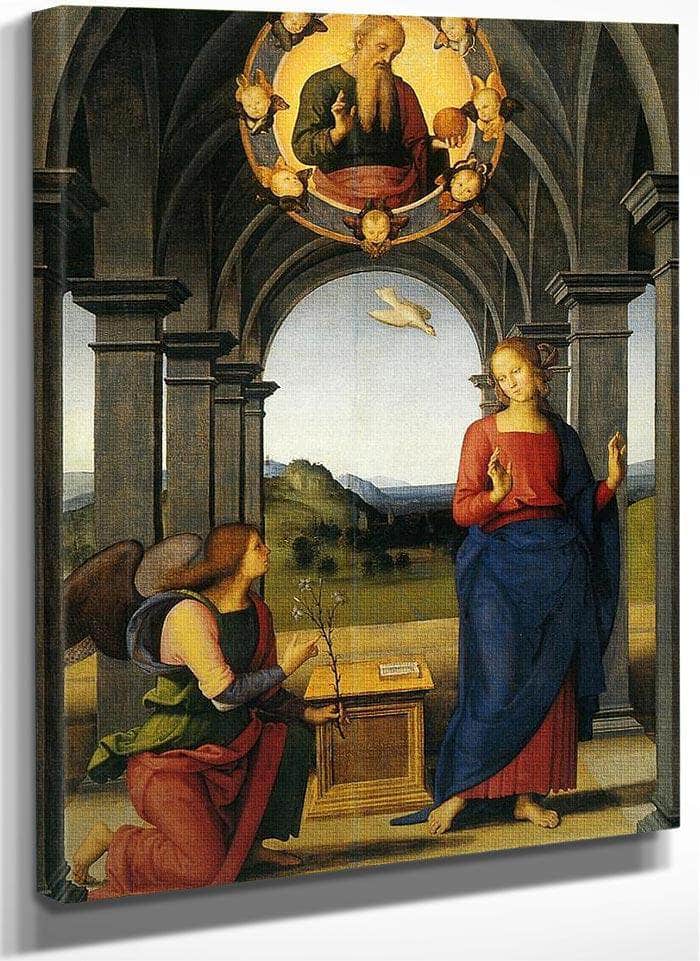 Annunciation Of Fano By Pietro Perugino Fine Art Print