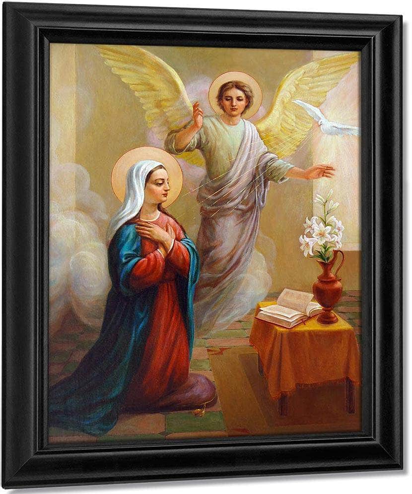 Annunciation To The Blessed Virgin Mary By Svitozar Nenyuk Fine Art Print