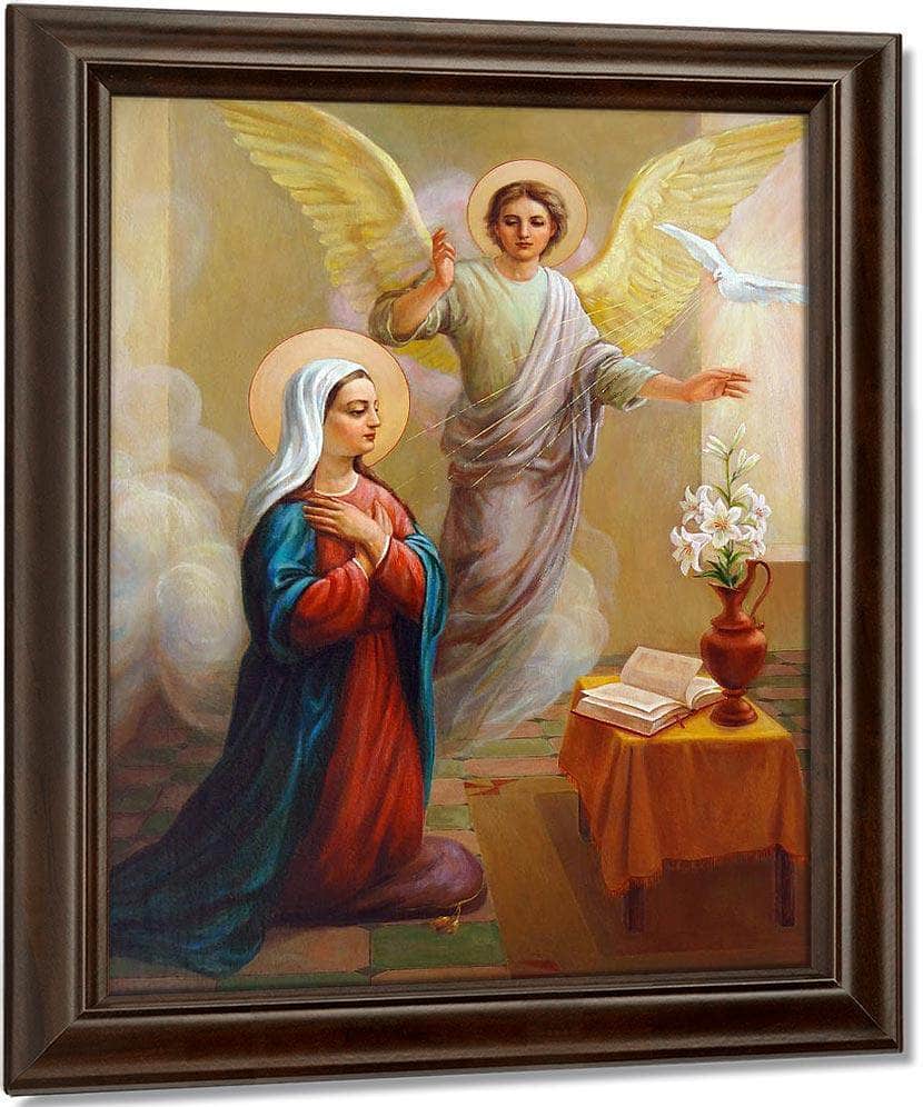 Annunciation To The Blessed Virgin Mary By Svitozar Nenyuk Fine Art Print