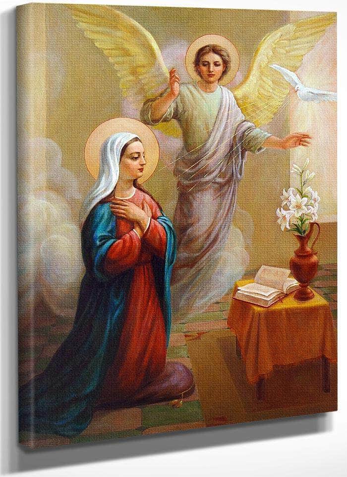 Annunciation To The Blessed Virgin Mary By Svitozar Nenyuk Fine Art Print