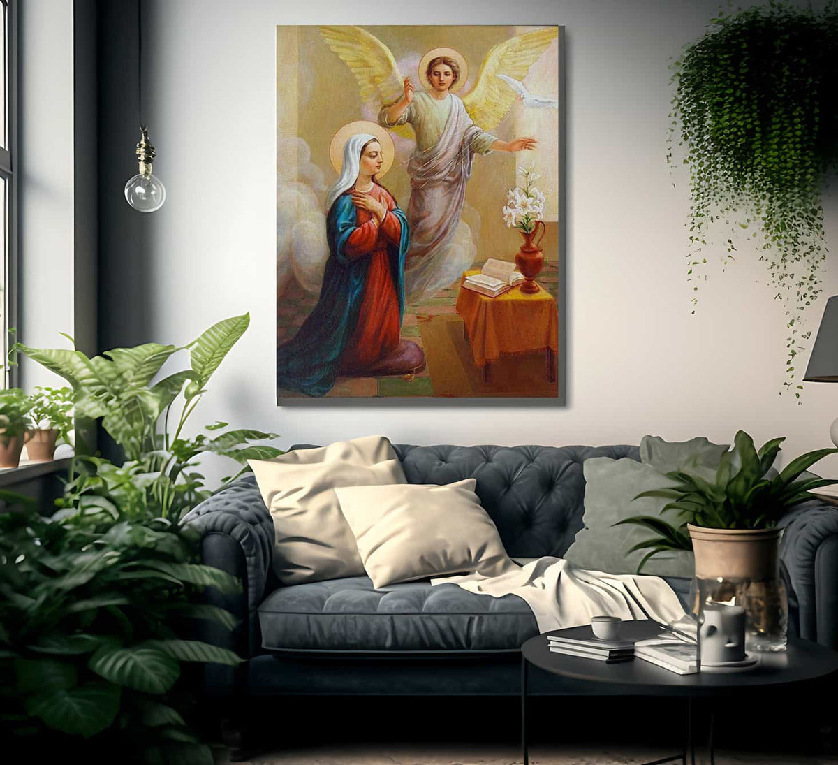 Annunciation To The Blessed Virgin Mary By Svitozar Nenyuk Fine Art Print