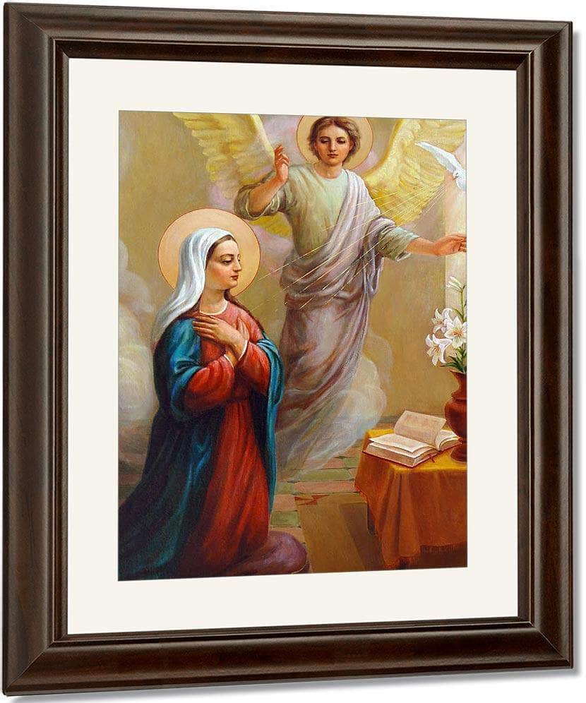Annunciation To The Blessed Virgin Mary By Svitozar Nenyuk Fine Art Print