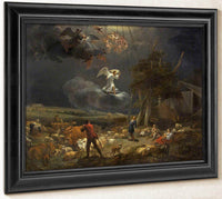 Annunciation To The Shepards By Nicolaes Pietersz Berchem Fine Art Print