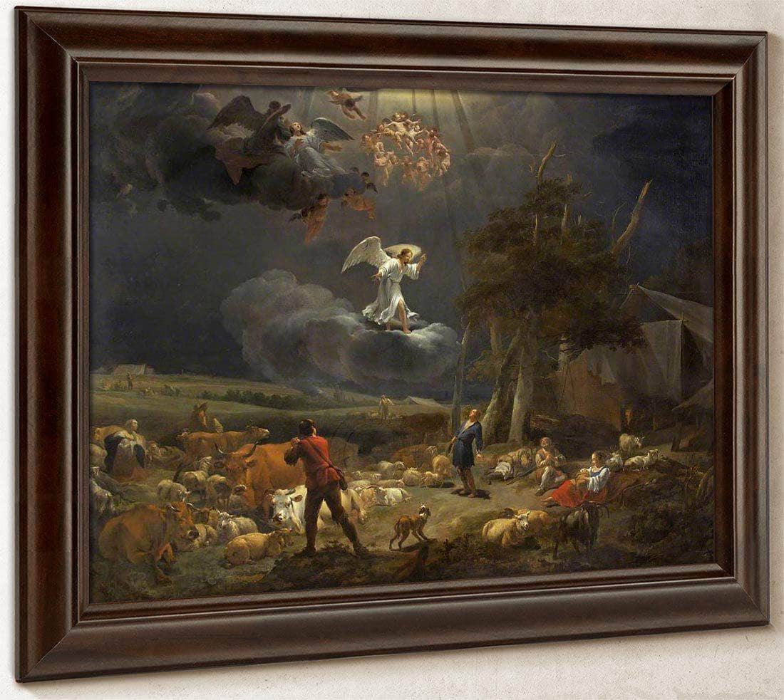 Annunciation To The Shepards By Nicolaes Pietersz Berchem Fine Art Print