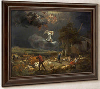 Annunciation To The Shepards By Nicolaes Pietersz Berchem Fine Art Print