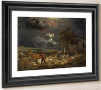Annunciation To The Shepards By Nicolaes Pietersz Berchem Fine Art Print