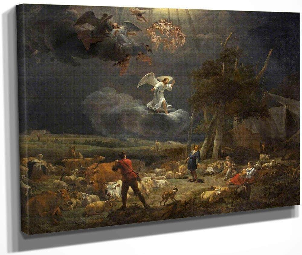 Annunciation To The Shepards By Nicolaes Pietersz Berchem Fine Art Print