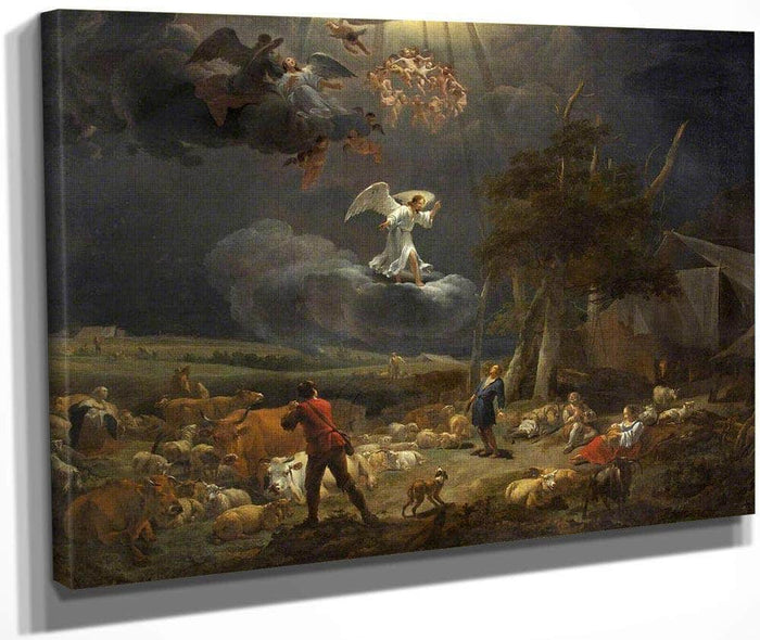 Annunciation To The Shepards By Nicolaes Pietersz Berchem Fine Art Print