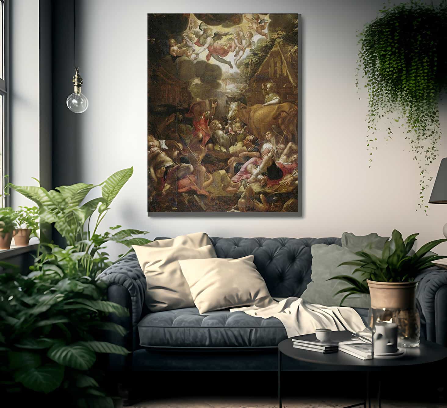 Annunciation To The Shepherds By Joachim Wtewael Fine Art Print