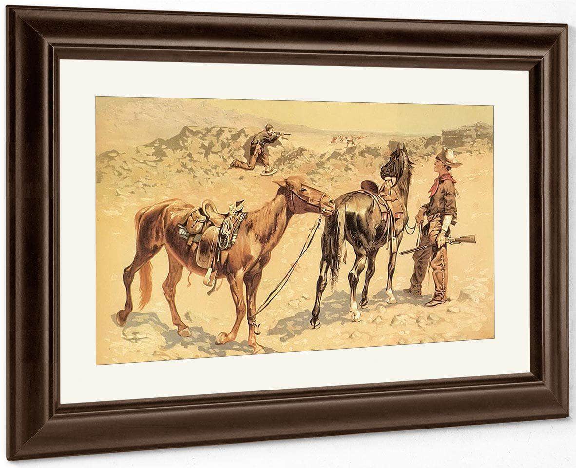 Antelope Hunting By Frederic Remington Fine Art Print
