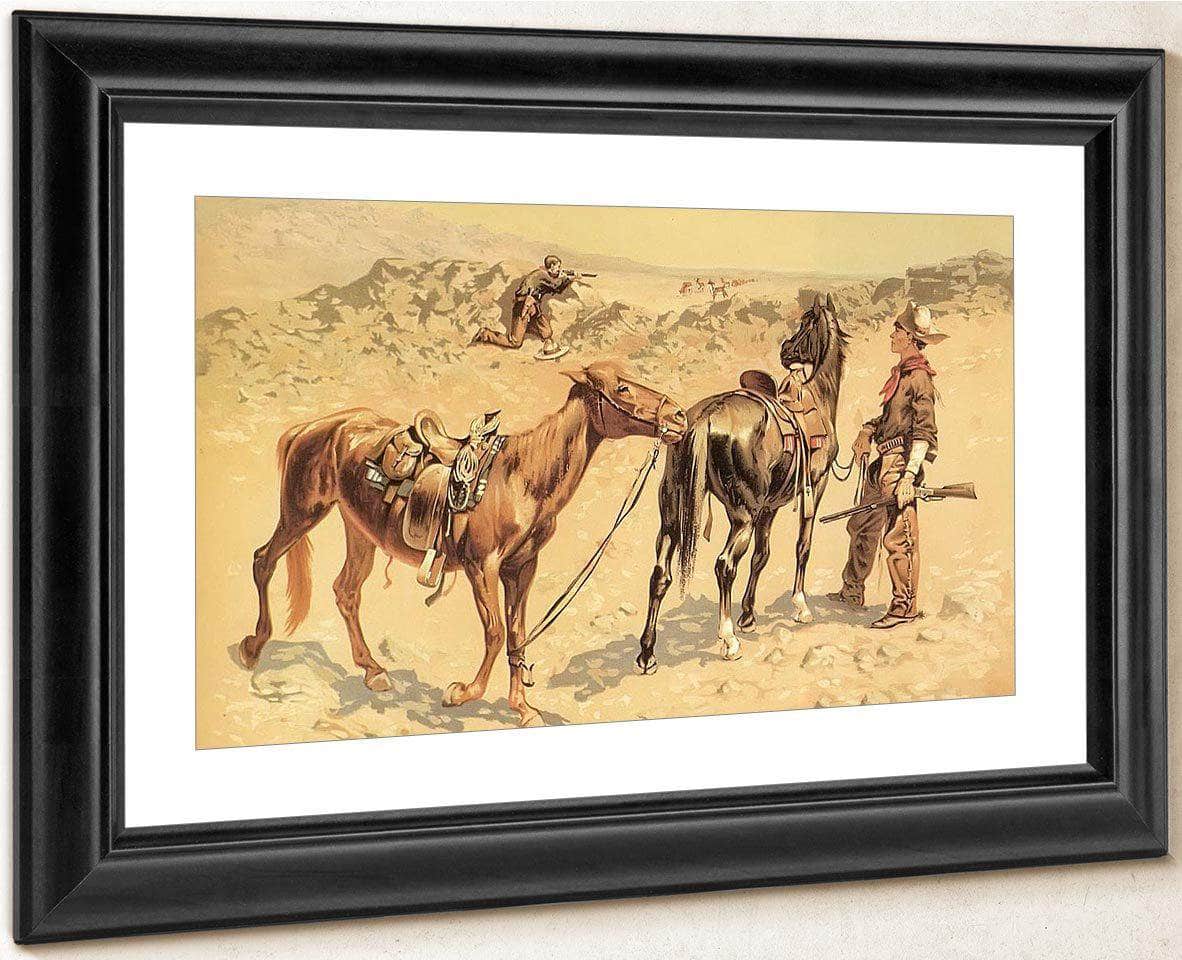 Antelope Hunting By Frederic Remington Fine Art Print