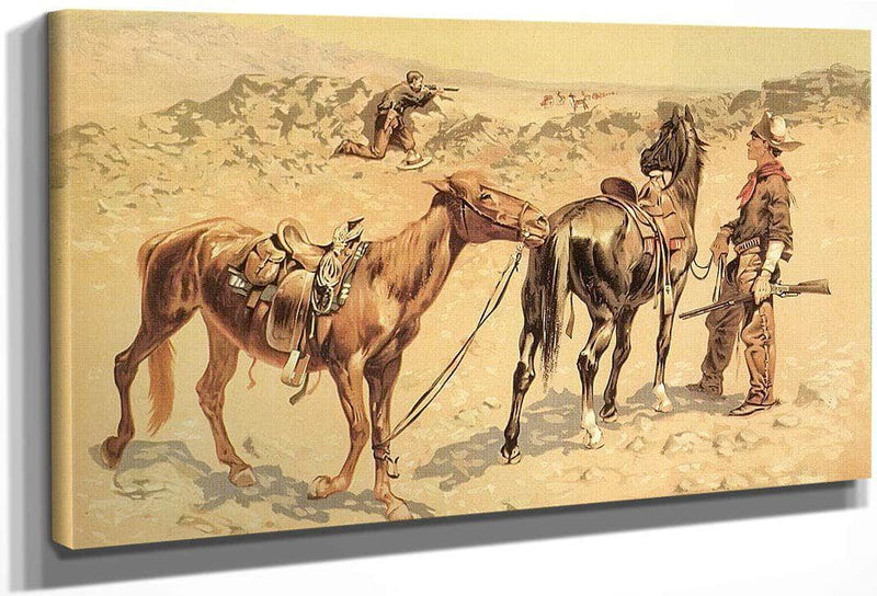 Antelope Hunting By Frederic Remington Fine Art Print