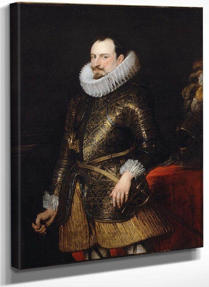 Anthony Van Dyck Emmanuel Philibert Of Savoy Prince Of Oneglia 1624 By Anthony Van Dyck Fine Art Print