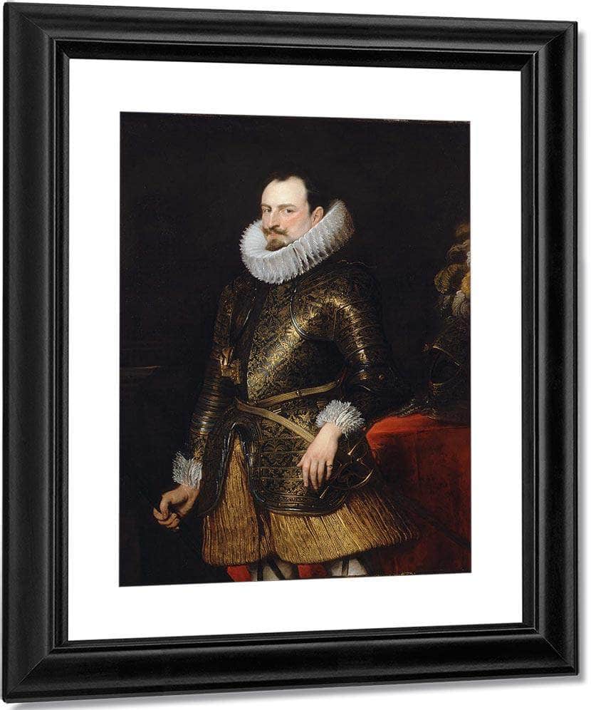 Anthony Van Dyck Emmanuel Philibert Of Savoy Prince Of Oneglia 1624 By Anthony Van Dyck Fine Art Print