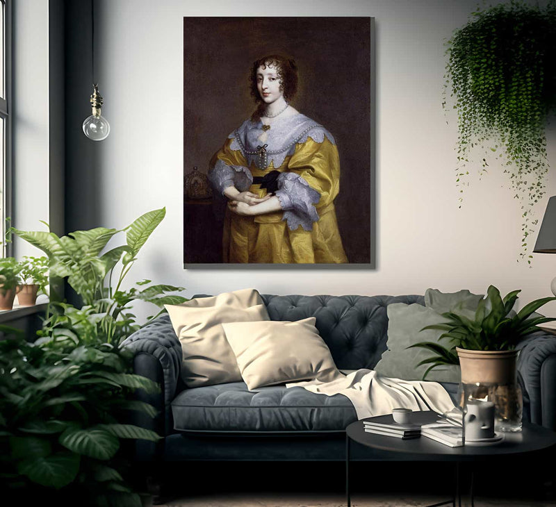 Anthony Van Dyck Henrietta Maria 1635 By Anthony Van Dyck Fine Art Print