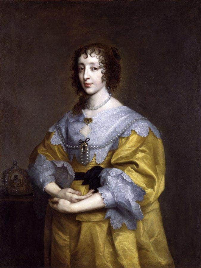 Anthony Van Dyck Henrietta Maria 1635 By Anthony Van Dyck Fine Art Print