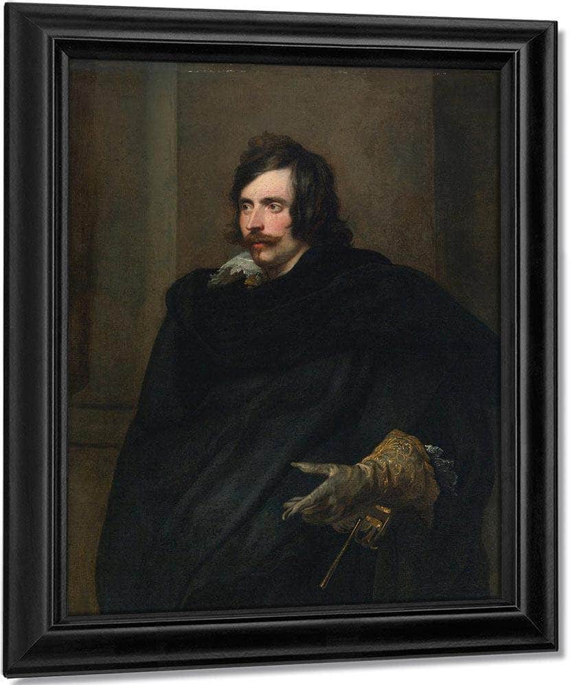 Anthony Van Dyck Portrait Of A Man With A Gloved Hand 1540 By Anthony Van Dyck Fine Art Print