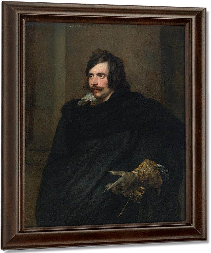 Anthony Van Dyck Portrait Of A Man With A Gloved Hand 1540 By Anthony Van Dyck Fine Art Print