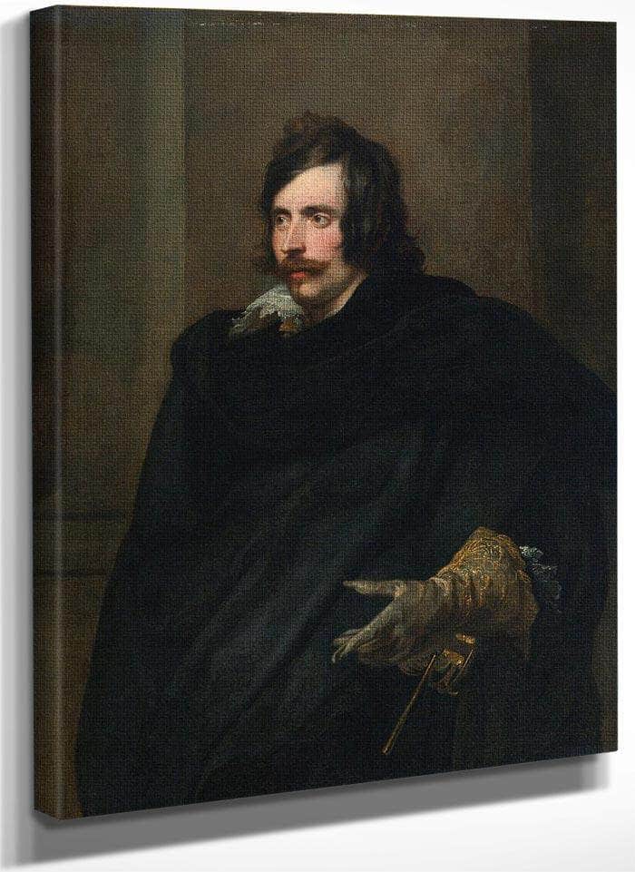 Anthony Van Dyck Portrait Of A Man With A Gloved Hand 1540 By Anthony Van Dyck Fine Art Print