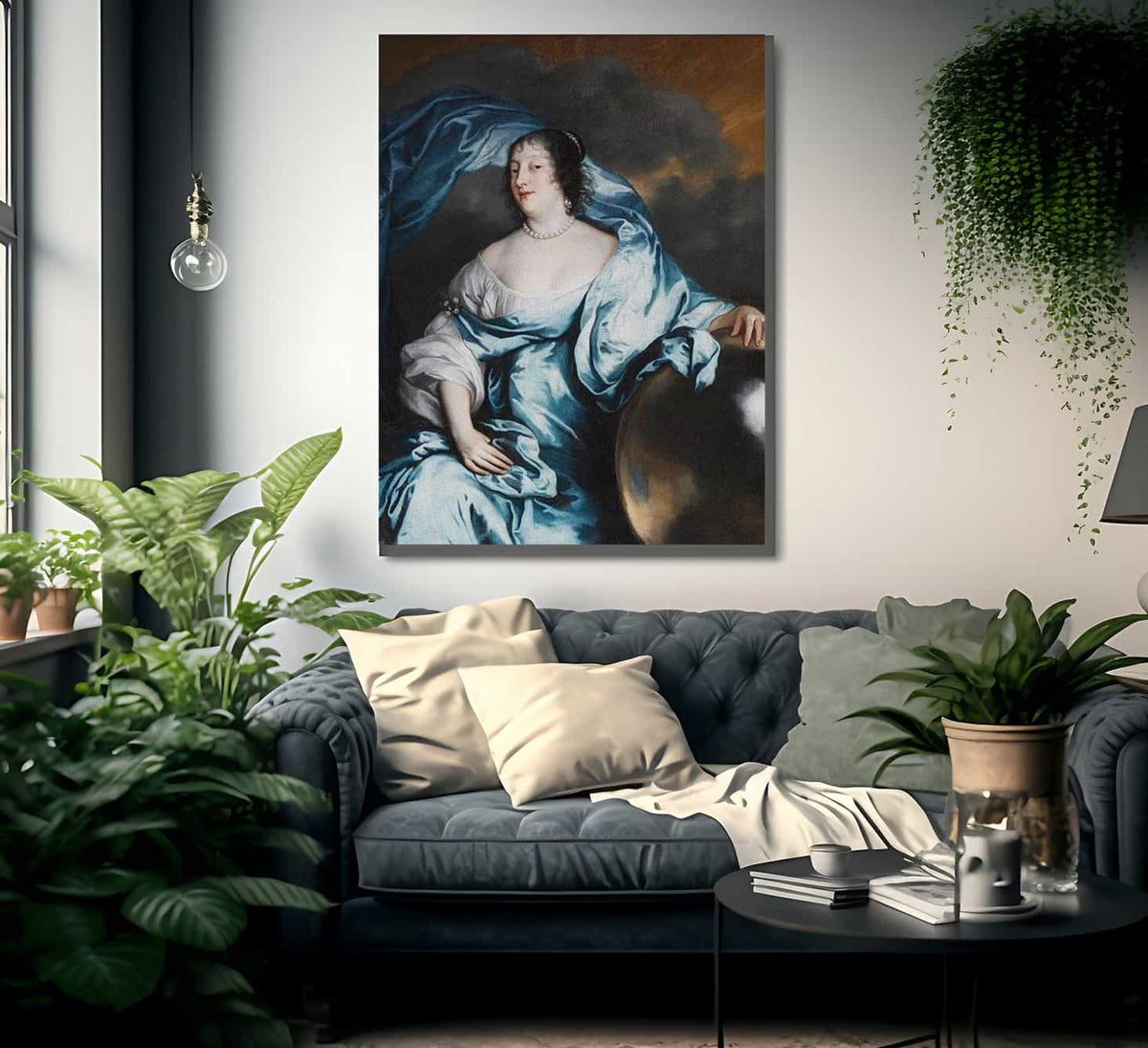 Anthony Van Dyck Rachel Wriothesley Countess Of Southampton As Fortune 1630 By Anthony Van Dyck Fine Art Print