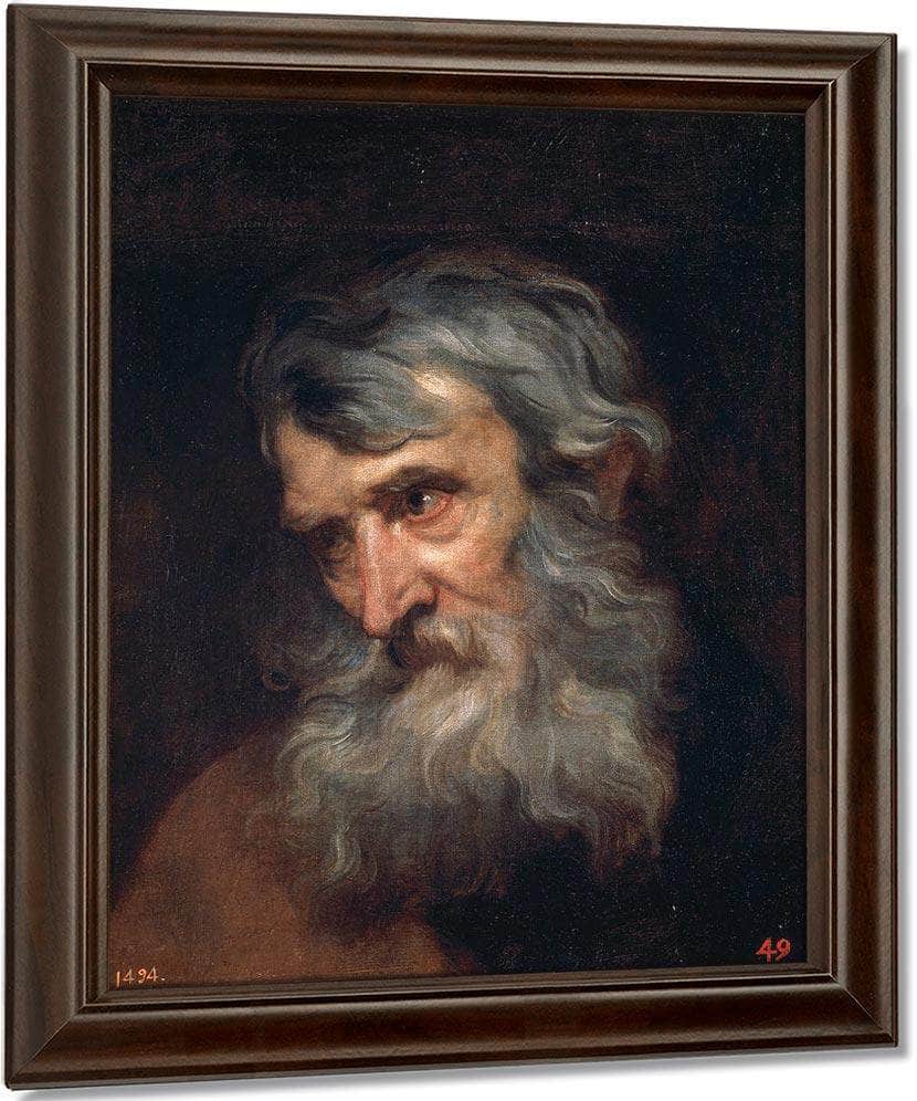 Anthony Van Dyck The Head Of An Old Man 1620 By Anthony Van Dyck Fine Art Print