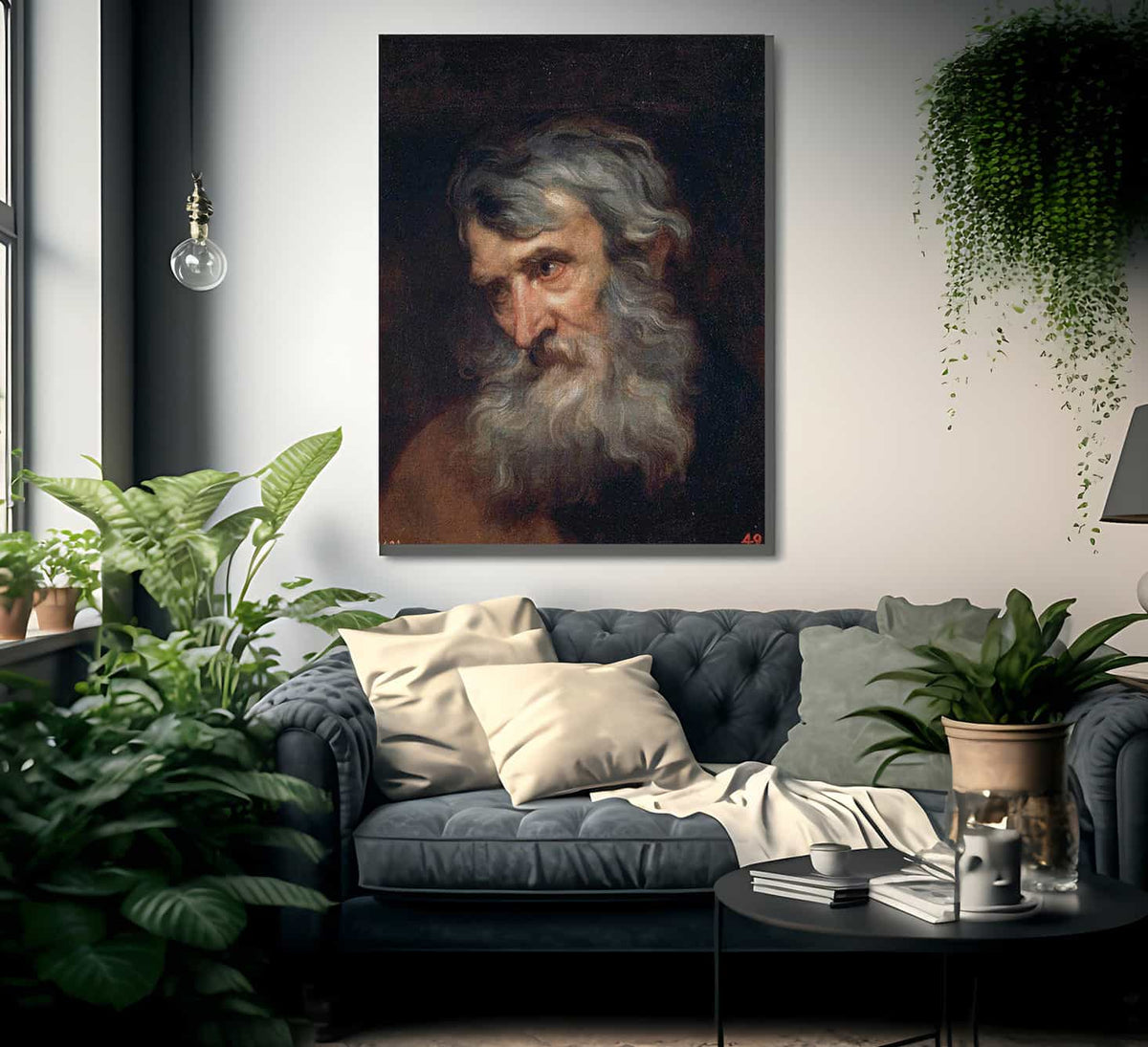 Anthony Van Dyck The Head Of An Old Man 1620 By Anthony Van Dyck Fine Art Print