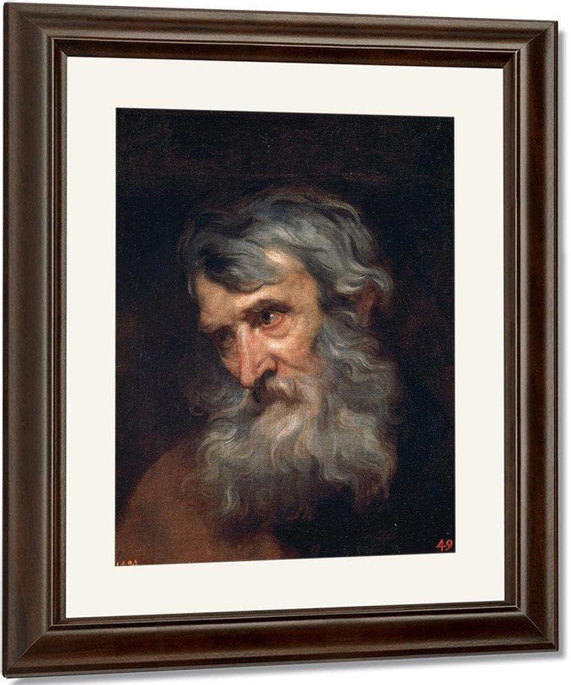 Anthony Van Dyck The Head Of An Old Man 1620 By Anthony Van Dyck Fine Art Print