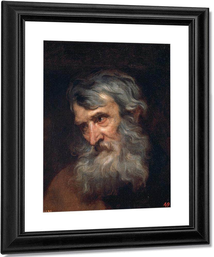 Anthony Van Dyck The Head Of An Old Man 1620 By Anthony Van Dyck Fine Art Print