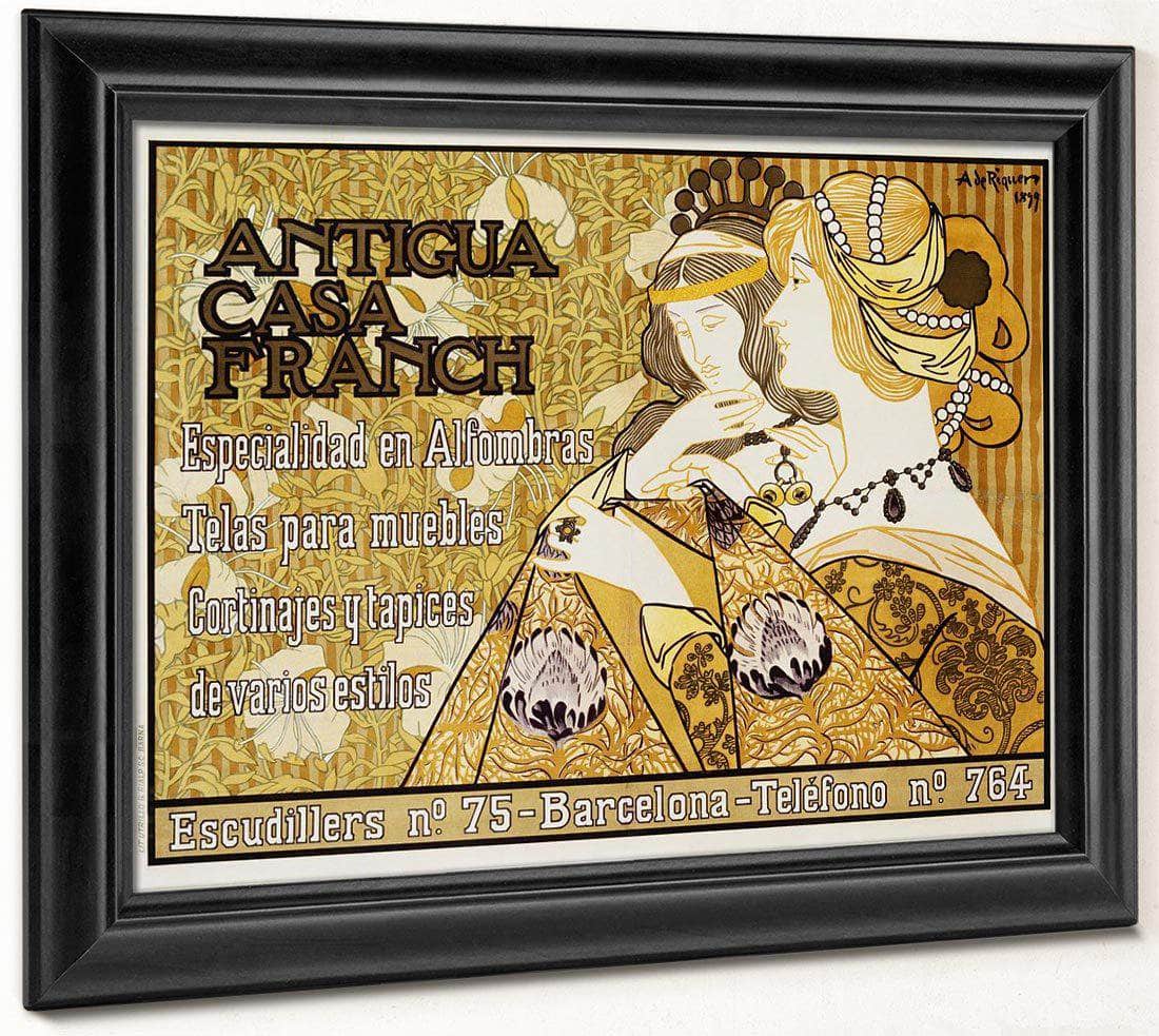 Antigua Casa Franch Poster By Alejandro De Riquer Fine Art Print