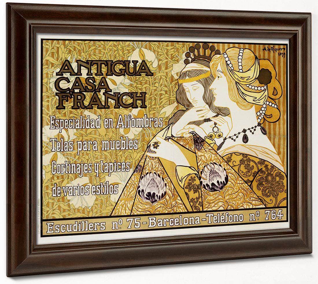 Antigua Casa Franch Poster By Alejandro De Riquer Fine Art Print