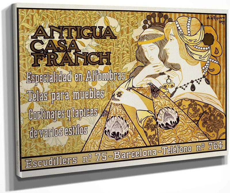 Antigua Casa Franch Poster By Alejandro De Riquer Fine Art Print