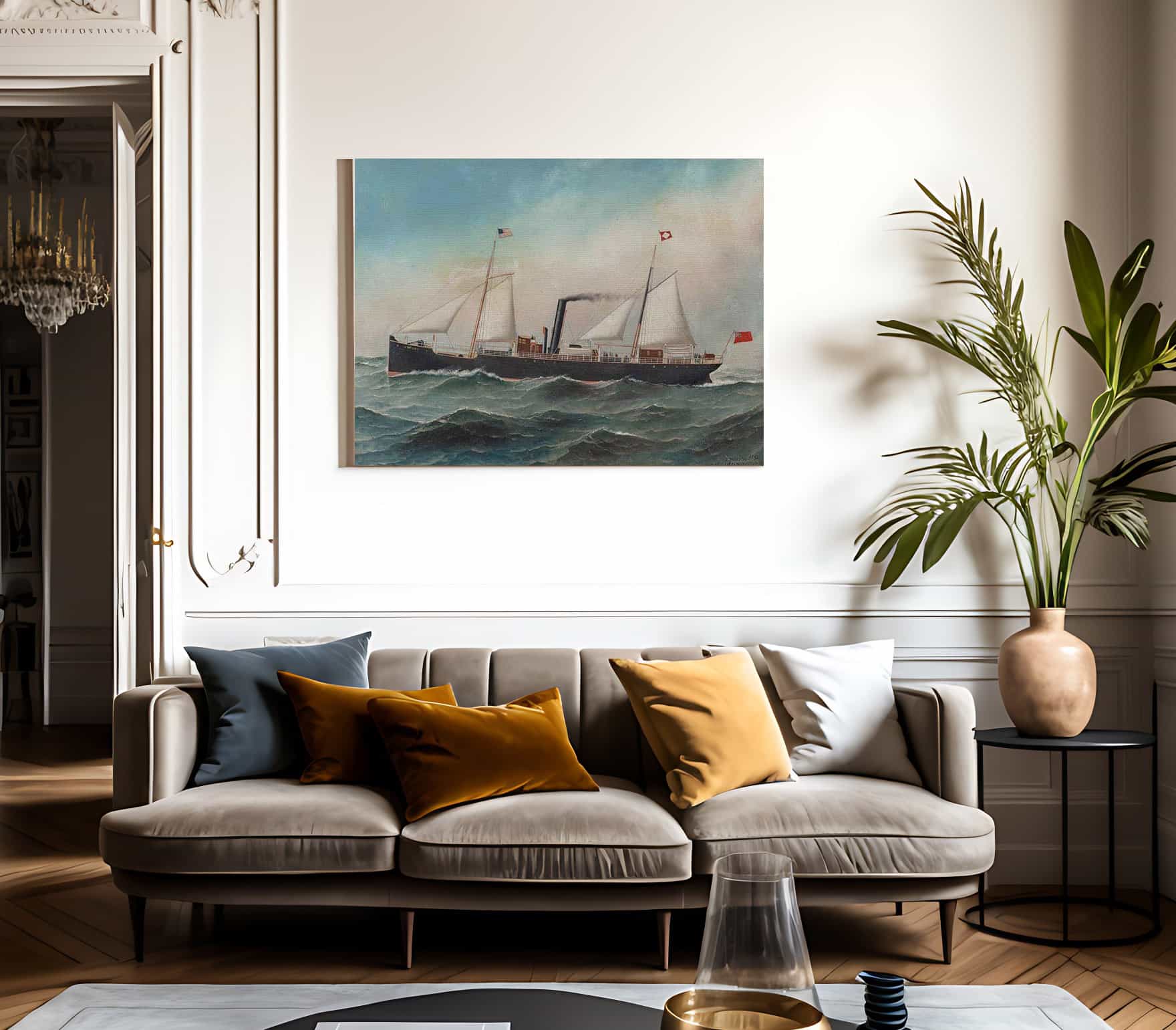 Antilia 1893 By Antonio Jacobsen Fine Art Print