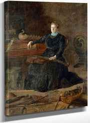 Antiquated Music (Portrait Of Sarah Sagehorn Frishmuth) By  Thomas Eakins Fine Art Print
