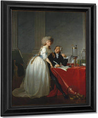 Antoine Laurent Lavoisier And His Wife Marie Anne Pierrette Paulze By Jacques Louis David Fine Art Print