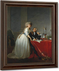Antoine Laurent Lavoisier And His Wife Marie Anne Pierrette Paulze By Jacques Louis David Fine Art Print