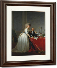 Antoine Laurent Lavoisier And His Wife Marie Anne Pierrette Paulze By Jacques Louis David Fine Art Print