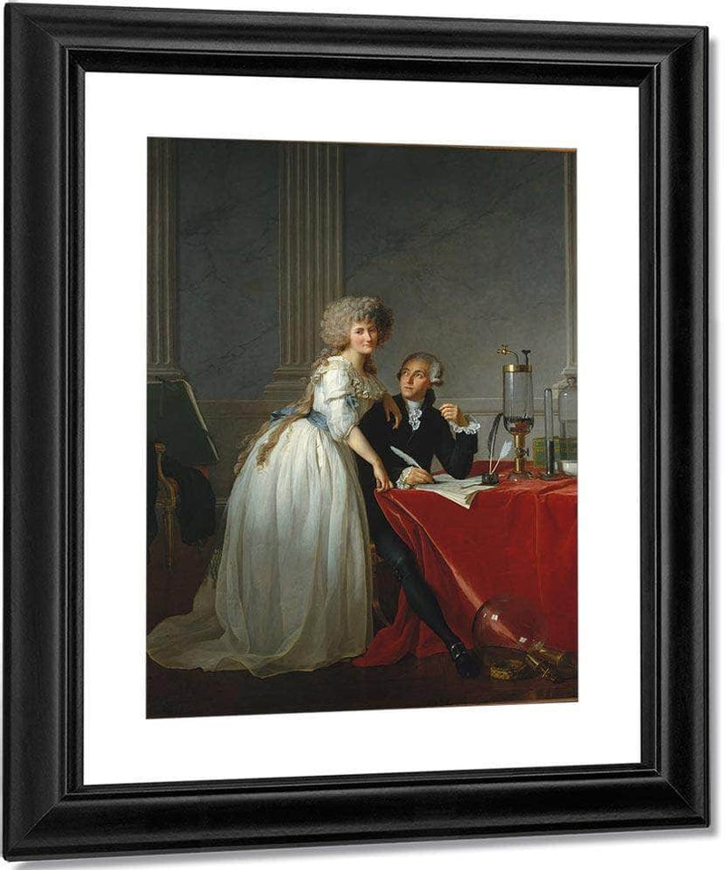 Antoine Laurent Lavoisier And His Wife Marie Anne Pierrette Paulze By Jacques Louis David Fine Art Print