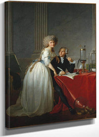 Antoine Laurent Lavoisier And His Wife Marie Anne Pierrette Paulze By Jacques Louis David Fine Art Print