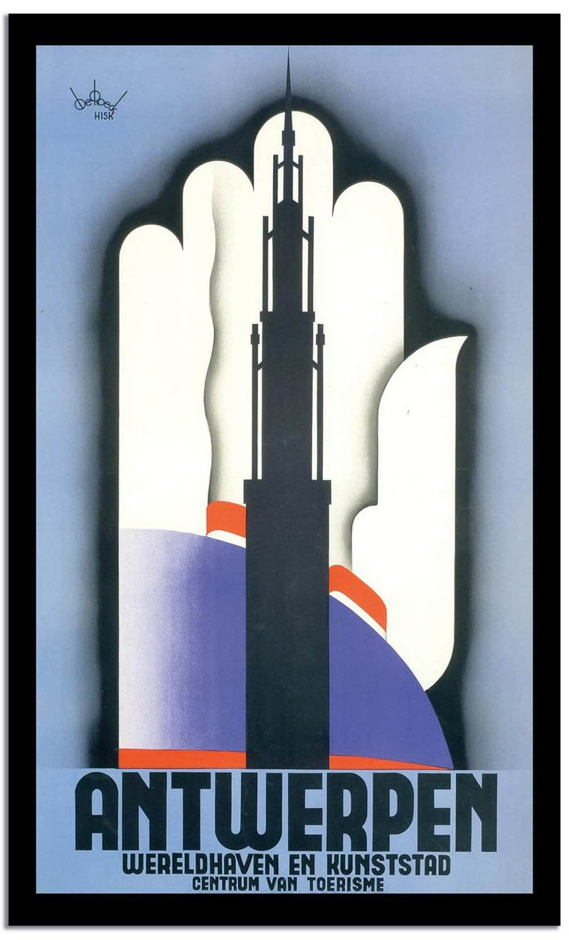 Antwerpem  Vintage Poster Fine Art Print