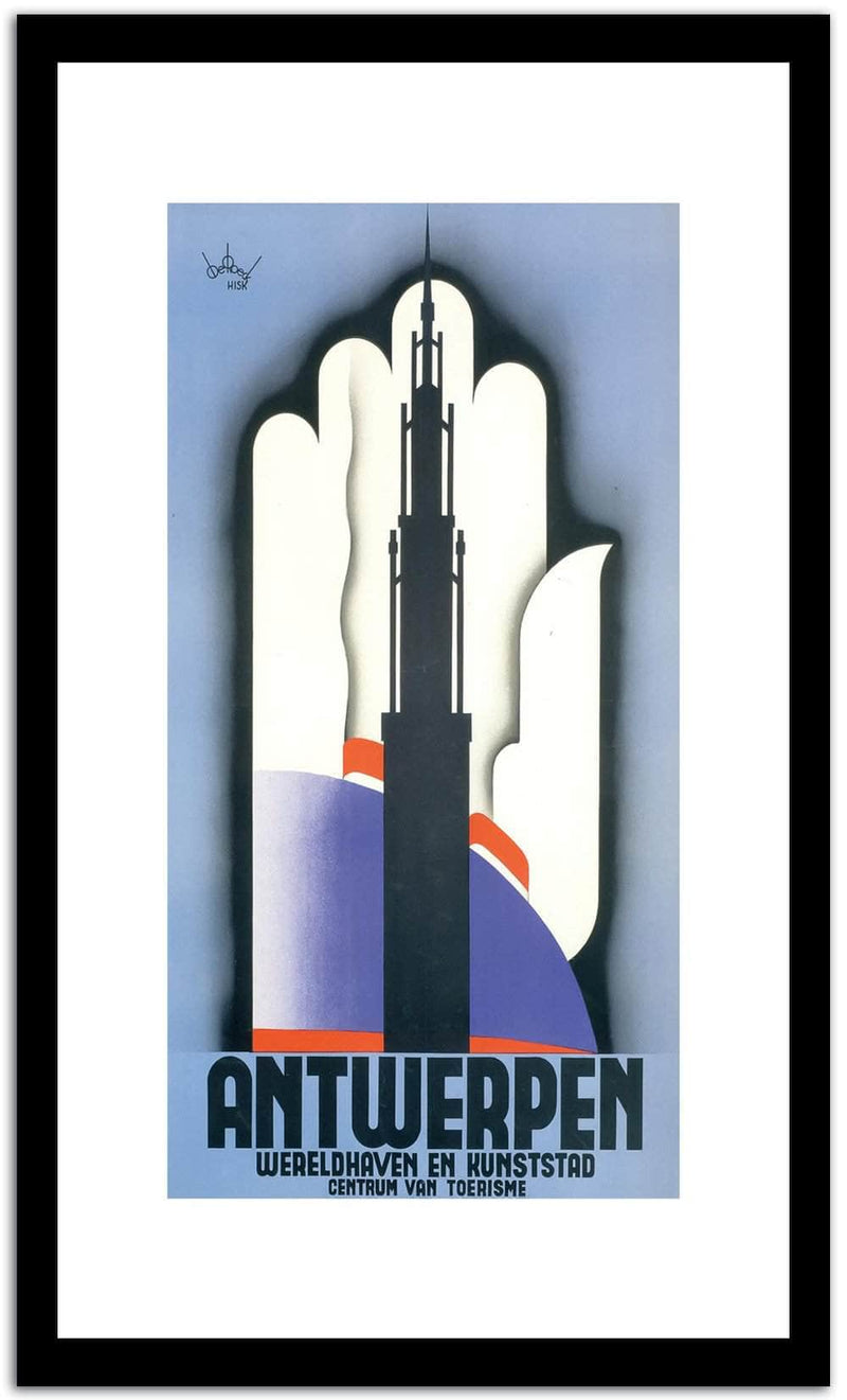Antwerpem  Vintage Poster Fine Art Print