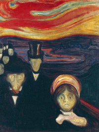 Anxiety 1894 94X74Cm Munch Museum M 515 X3000 By Edvard Munch Fine Art Print
