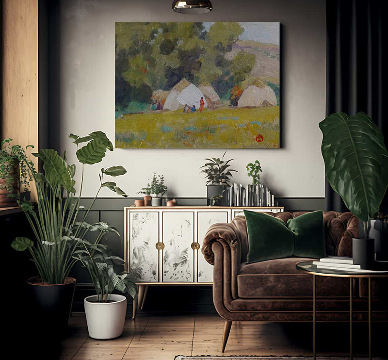 Apache Camp By Maynard Dixon Fine Art Print