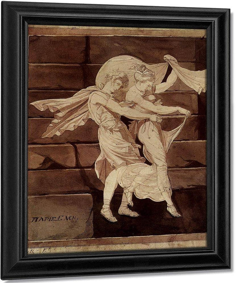 Aphrodite Leads Paris To A Duel With Menelaus By Henry Fuseli Fine Art Print