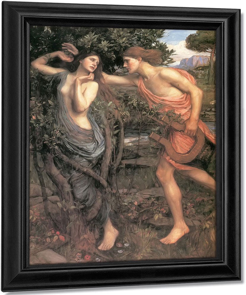 Apollo And Daphne By John Waterhouse Fine Art Print