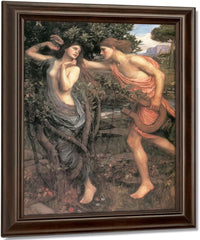 Apollo And Daphne By John Waterhouse Fine Art Print